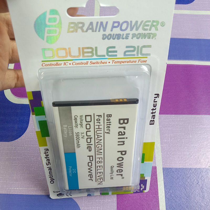 BATRE HUANGMI F8 ELEVEN DOBEL POWER KUNINGAN ADA DI SEBELAH KANAN