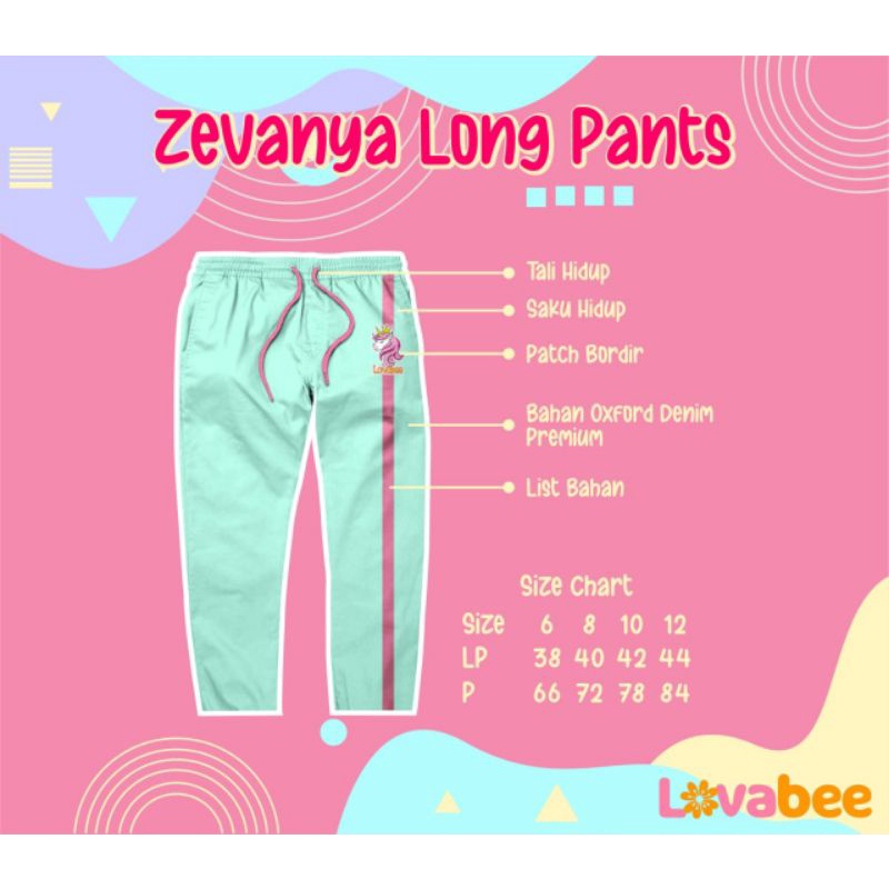 Afsheenastore Celana Panjang Anak  Zevanya Pants