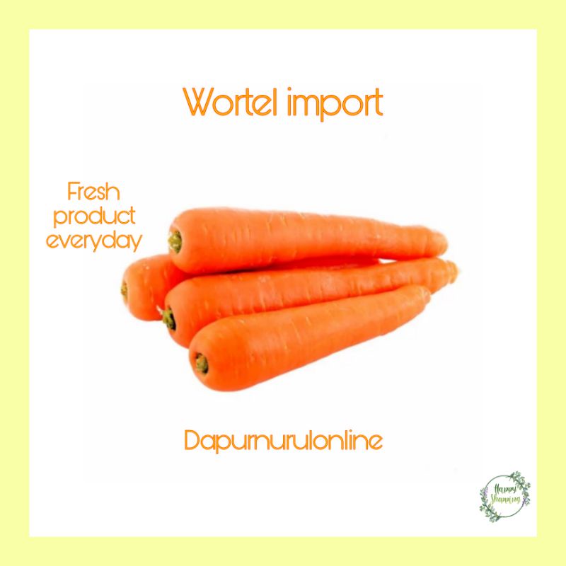 

Wortel import 250gr - 1 kg
