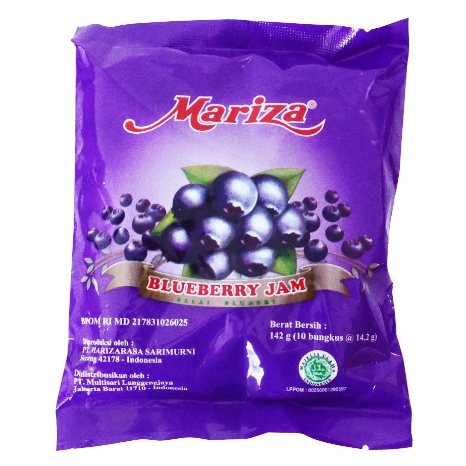 Mariza Portion Blueberry 10pcs @14,2gr Per Pack