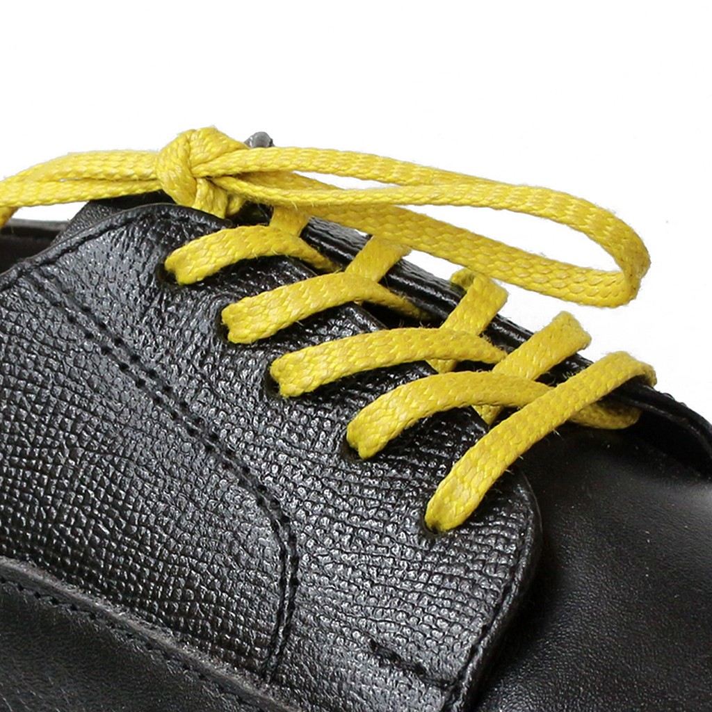 MR Shoelaces TH07 Wasabi (Hijau Kuning) Tali Sepatu Lilin Gepeng Thin 3-4mm (Waxed Laces) 50cm 80cm 120cm 150cm