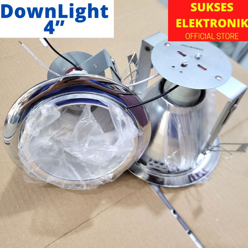 Fiting Downlight / Donlet Lampu 4 In