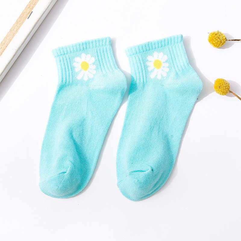 OT288 - KAOS KAKI WANITA PRIA KAOS KAKI FASHION KAOS KAKI ANKLE KAUS KAKI MURAH IMPORT COD-Biru