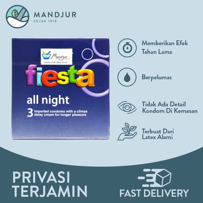 Kondom Fiesta All Night memberikan efek tahan lama