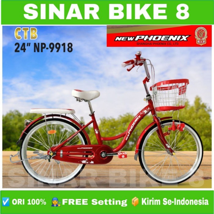 Sepeda Keranjang Dewasa New PHOENIX NP 991 8 Ukuran 20&quot; 24&quot; dan 26 Inch