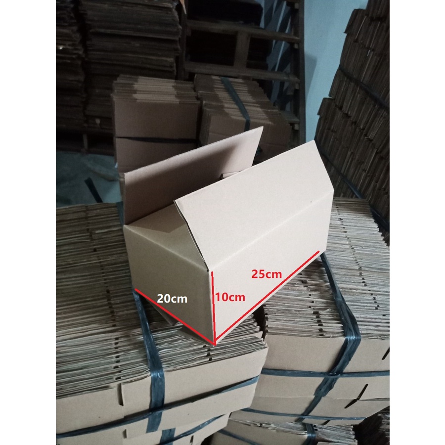 

Kardus Dus Kotak Box Packing Standard Polos Karton 25x20x10cm 5pcs