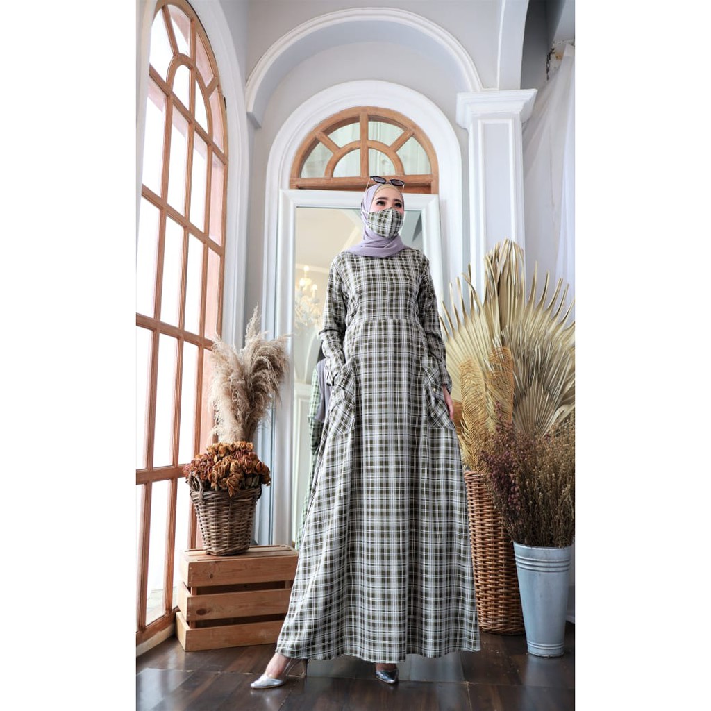 DRESS MIKA FASHION MUSLIMAH / ORI GLAMZ /KEKINIAN / MURAH/