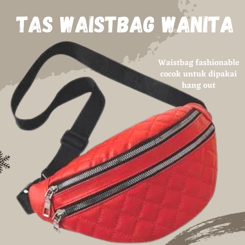 TERBARU!! TAS WAISTBAG WANITA / TAS CANTIK / TAS MURAH / TAS PINGGANG/ TRENDY / POPULER 04