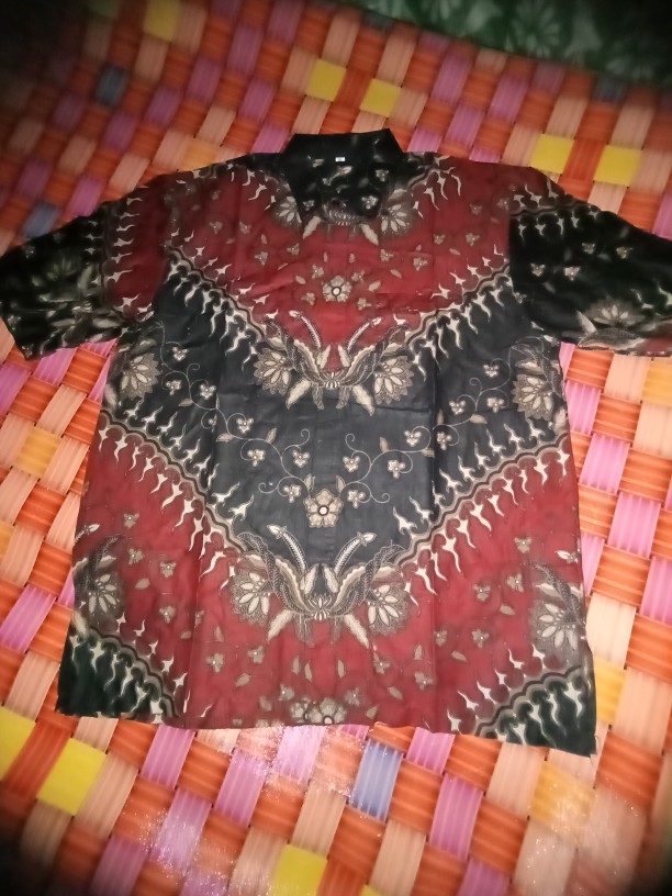 Xxxl Batik Resmi Hem Batik Batik Jumbo Kemeja Batik Lengan Pendek Bige M L Xl Xxl Xxxl 4xl 5xl 6xl