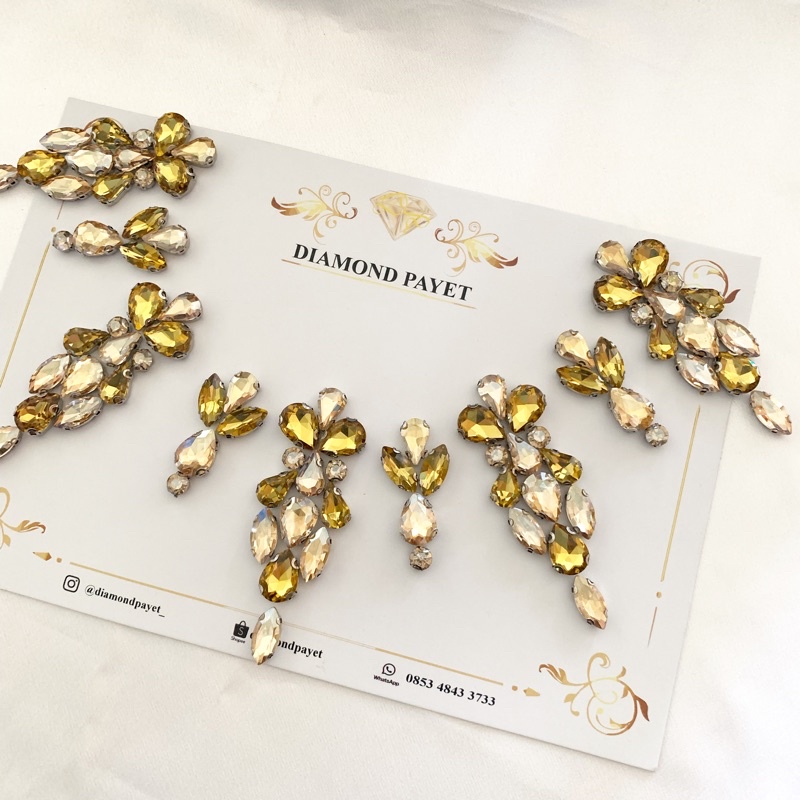 Payet Rangkai Leher Kuning Gold mewah