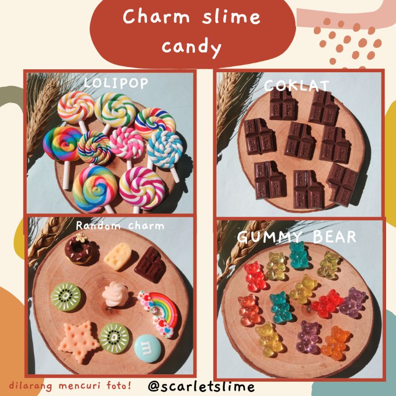 Charm slime hiasan slime murah//hiasan resin