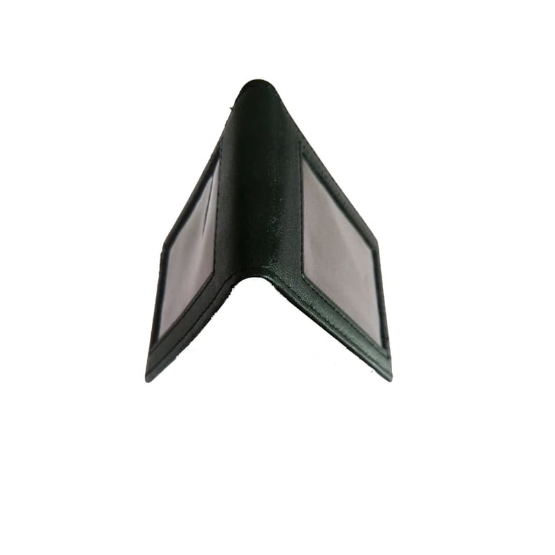 

100% Kulit Asli ID Card Kulit Name Tag 2 Sisi