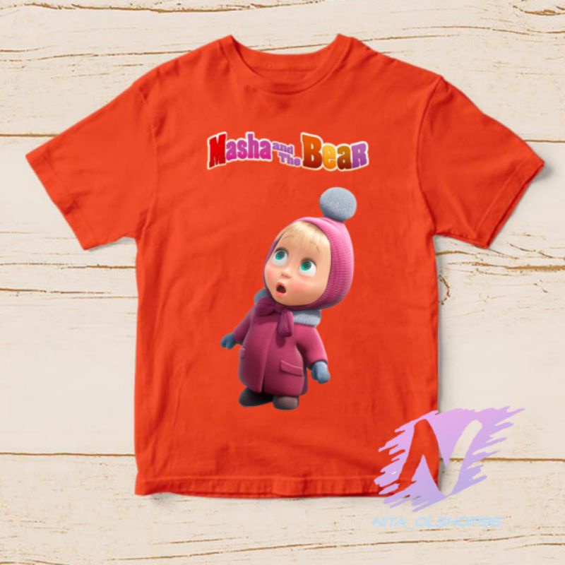 baju anak kaos anak marsa and the bear