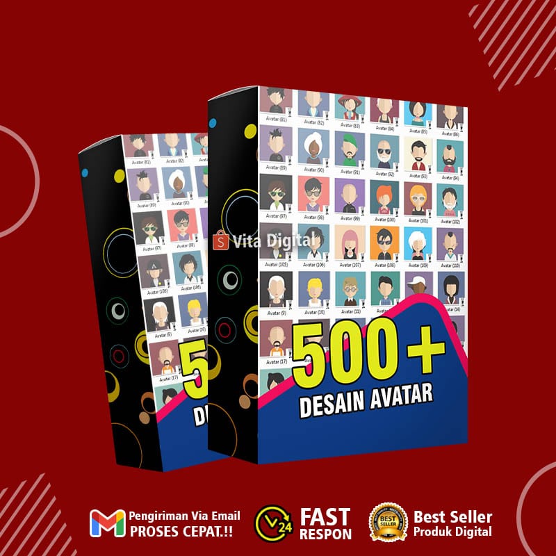 500+ Desain Avatar Format CorelDraw Siap Edit