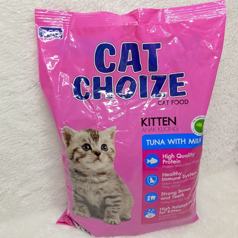 cat choize kitten 1kg tuna with milk or salmon with milk 1kg 1 kg or 500gr ripek