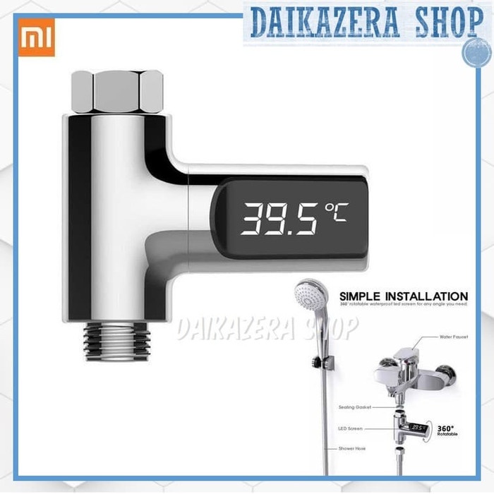 Shower Thermometer LED Display Home Water Heater / Cek Suhu Air Shower