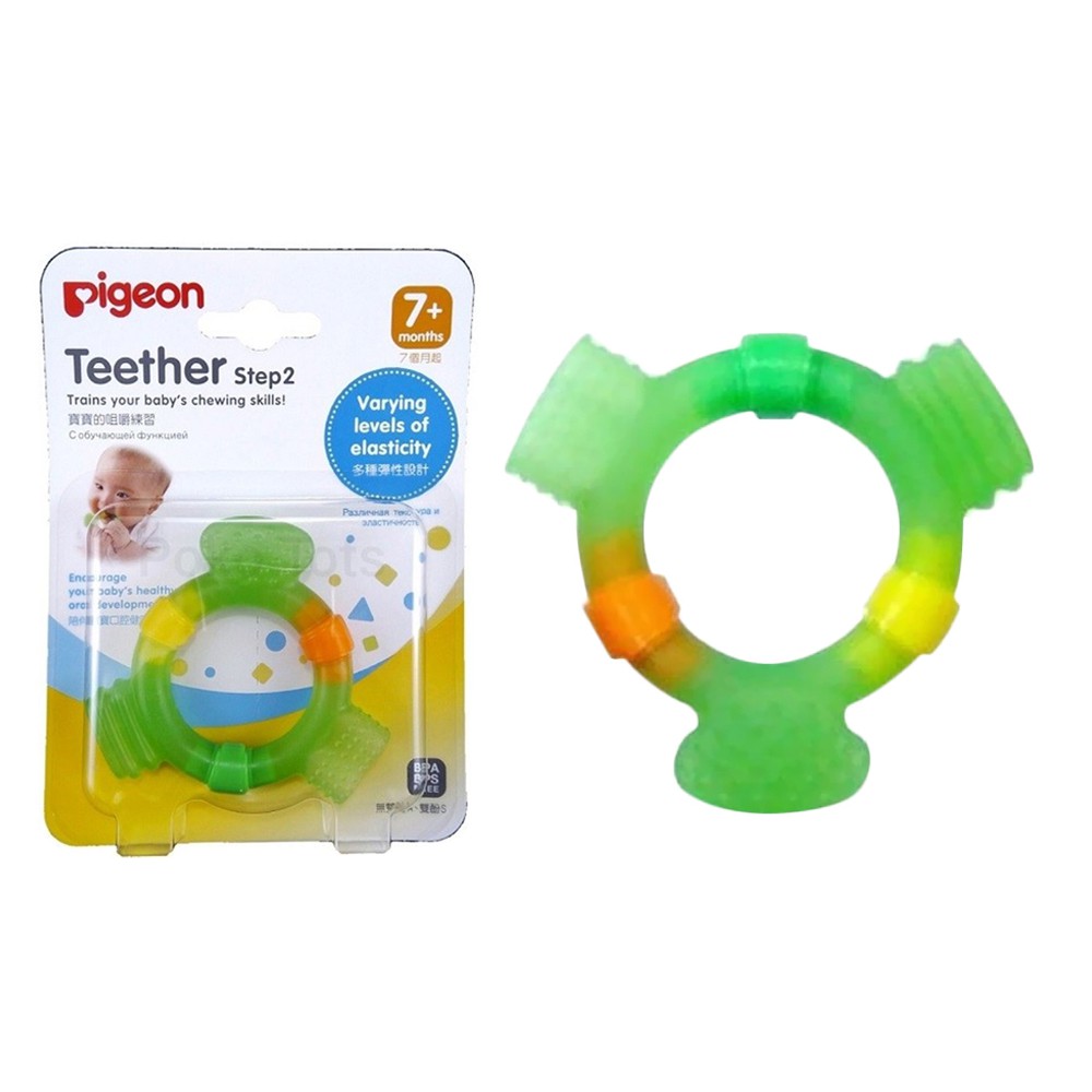 Pigeon Teether step 2 Baby Teether Mainan Gigi Bayi 7+ Months