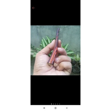 once pipa rokok kayu zebra merah