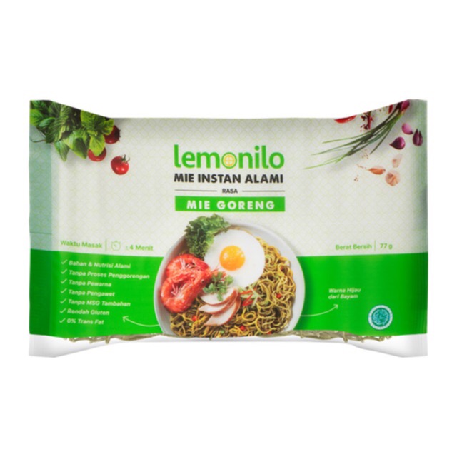 

Lemonilo MIE goreng INSTAN SEHAT tanpa MSG