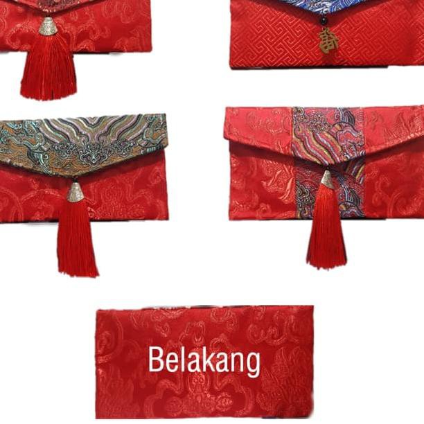 

☉ Angpao dompet kain tebal -amplop Imlek-Angpao Gong Xi Fa Cai - satuan ✱