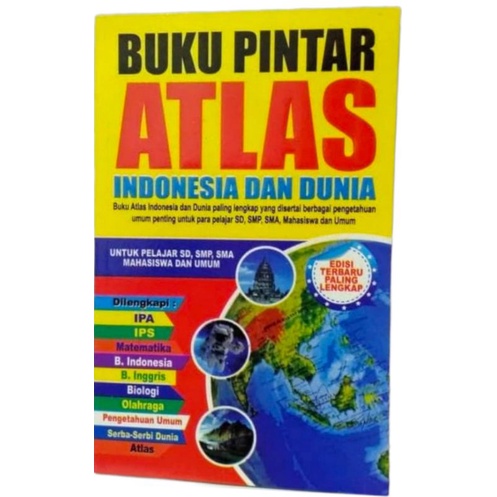 Jual Buku Pintar Atlas Indonesia Dan Dunia Paling Lengkap | Shopee ...