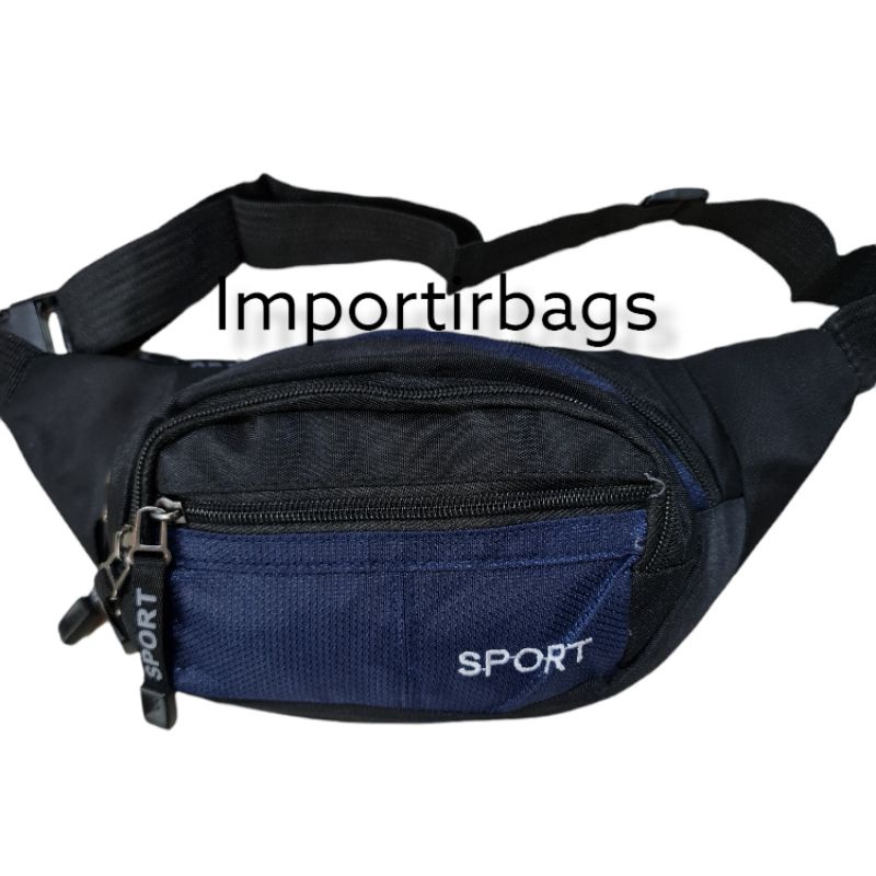 Tas pinggang pria / waistbag / weistbag waist bag selempang sling bag kanvas import