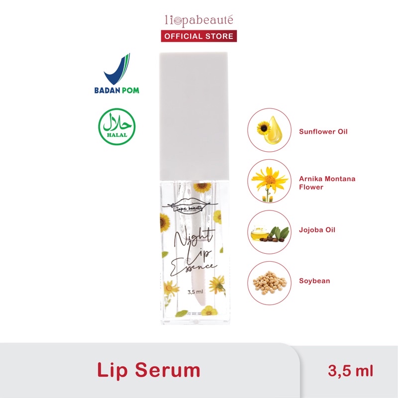(CLEARING SALE) Liopa Lip Essence Bpom masker bibir lip serum lip oil pelembab bibir lip balm lip gl