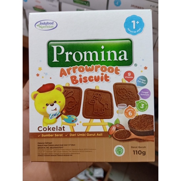 Promina Biskuit Arrowroot Rasa Susu / Coklat / Keju 130gr