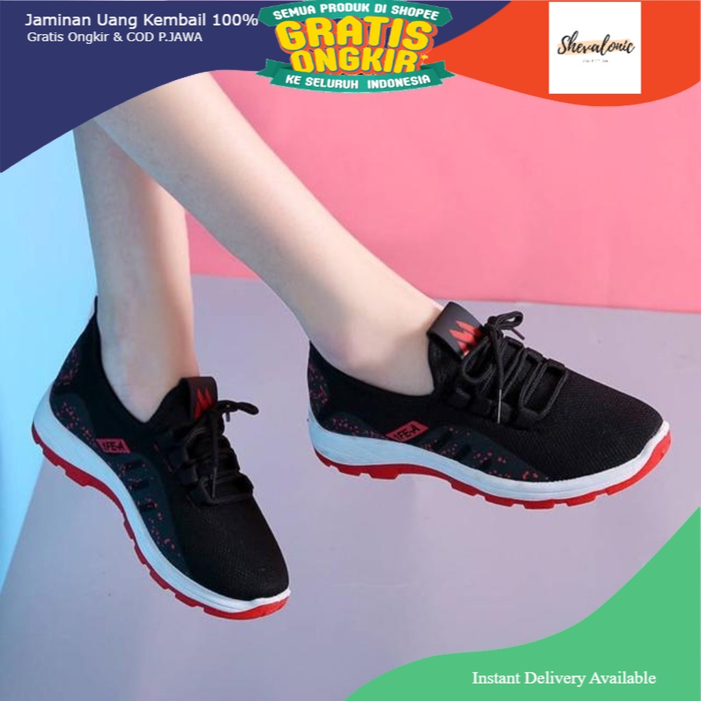 Shoes [COD]  Hestia Sepatu Sneakers Wanita Fashion Sport Shoes Casual Perempuan Korea