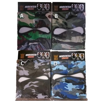 Masker Ninja / Balaclava / Masker Motif Army / Loreng