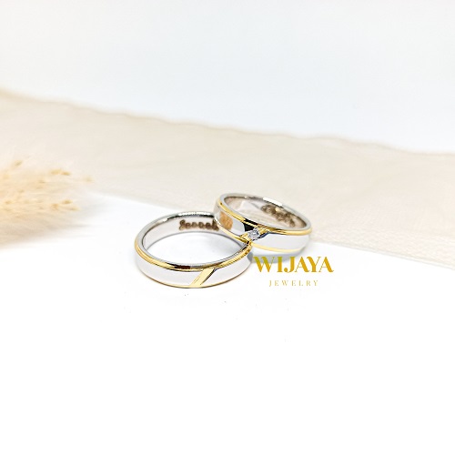 CINCIN NIKAH CUSTOM BERBAHAN PALLADIUM DAN EMAS PUTIH