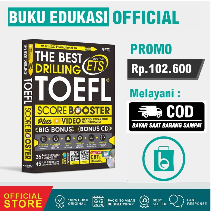 

✨COD✨ THE BEST DRILLING TOEFL BOOSTER