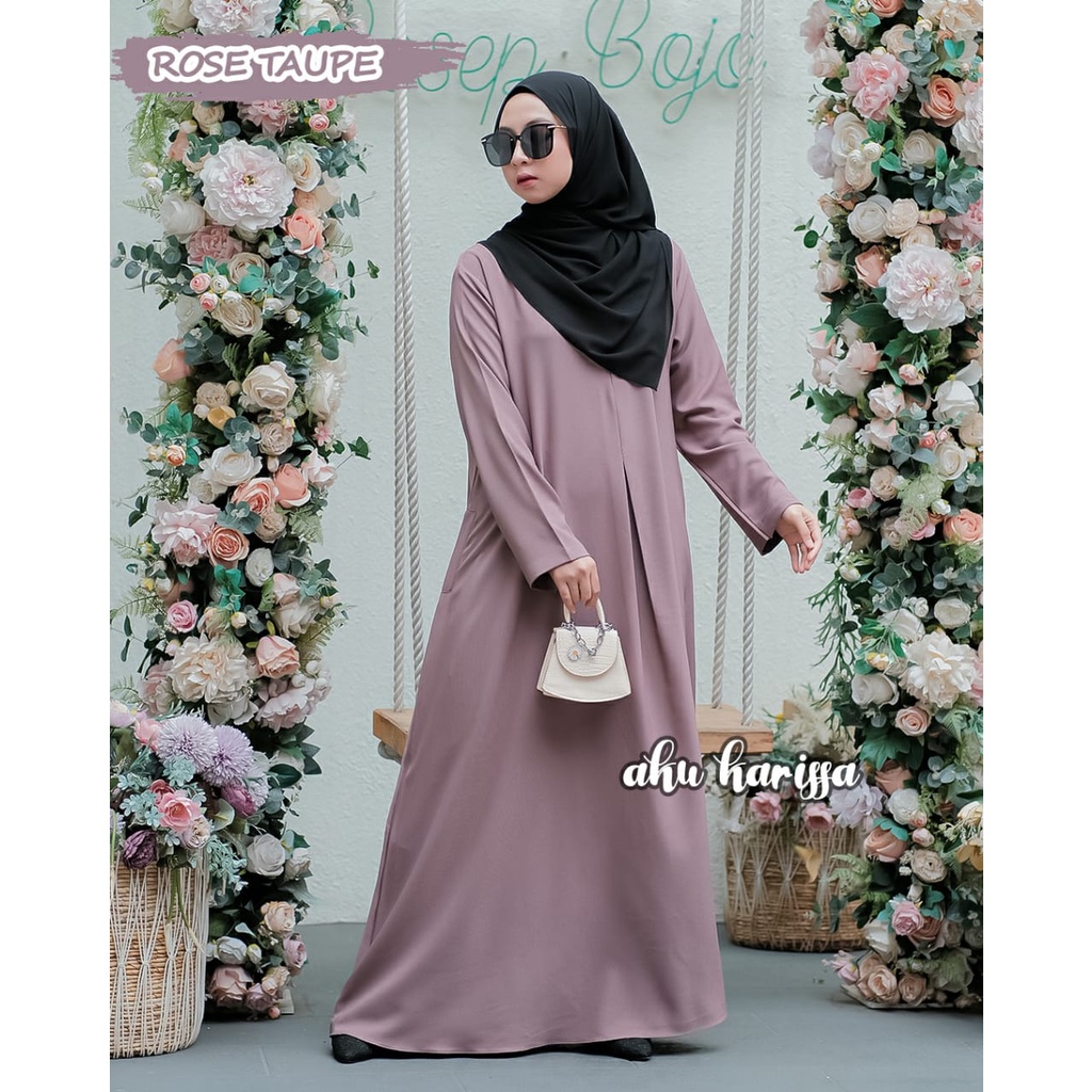 ABAYA SET KHIMAR NURFA SYAFIQAH ALMINETHA FATIA AKU KARISSA ORIGINAL BERLABEL terbaru modis remaja wanita muslimah terbaru