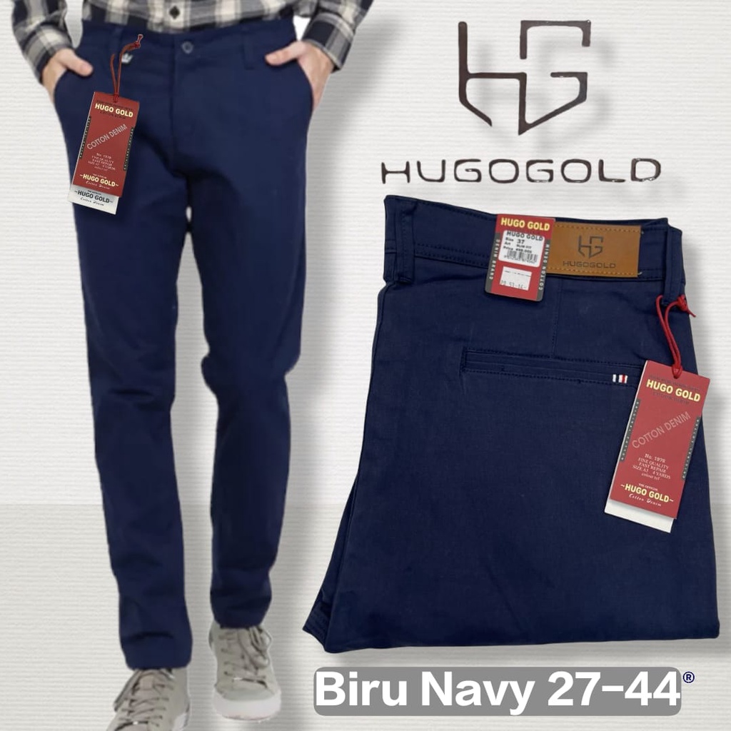 Celana panjang chinos hugo gold original slimfit terlaris 2022 / celana panjang chinos hugo gold pre