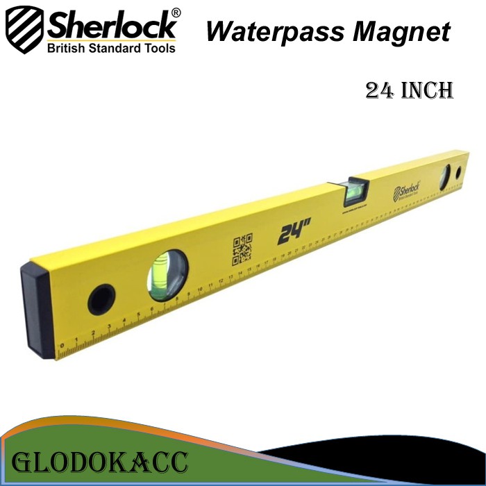 Waterpass Magnet / Sherlock Almunium Waterpass 24 inch (60 cm)