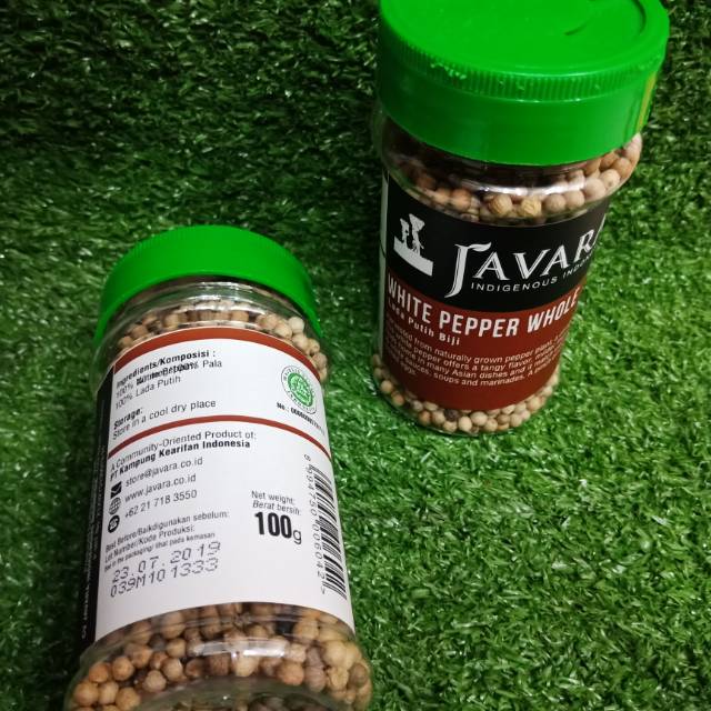 

Javara White Pepper Whole 100g