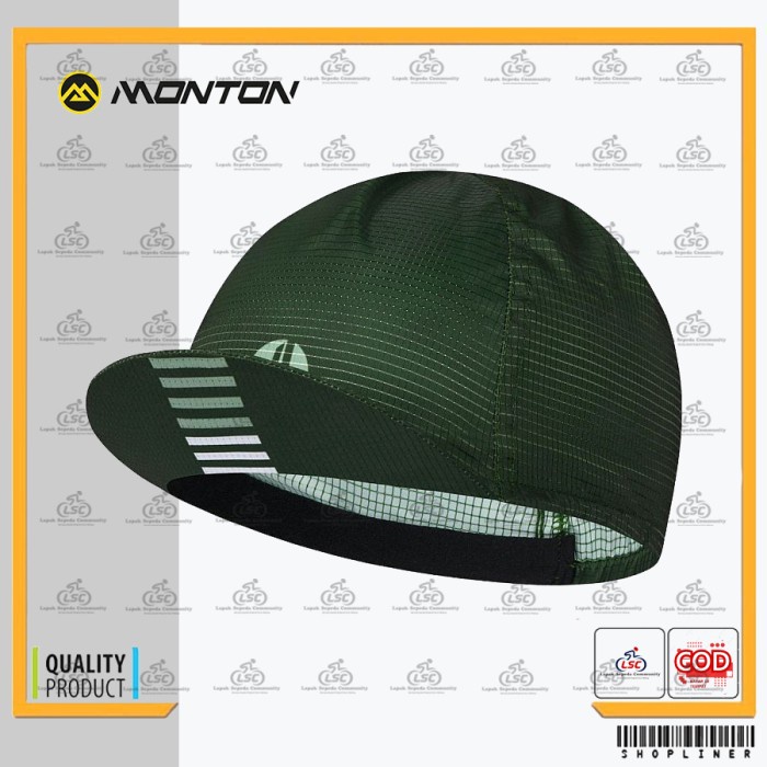 TOPI SEPEDA CAP MONTON WEDNESDAY II GREEN CYCLING CAP GOWES SEPEDA