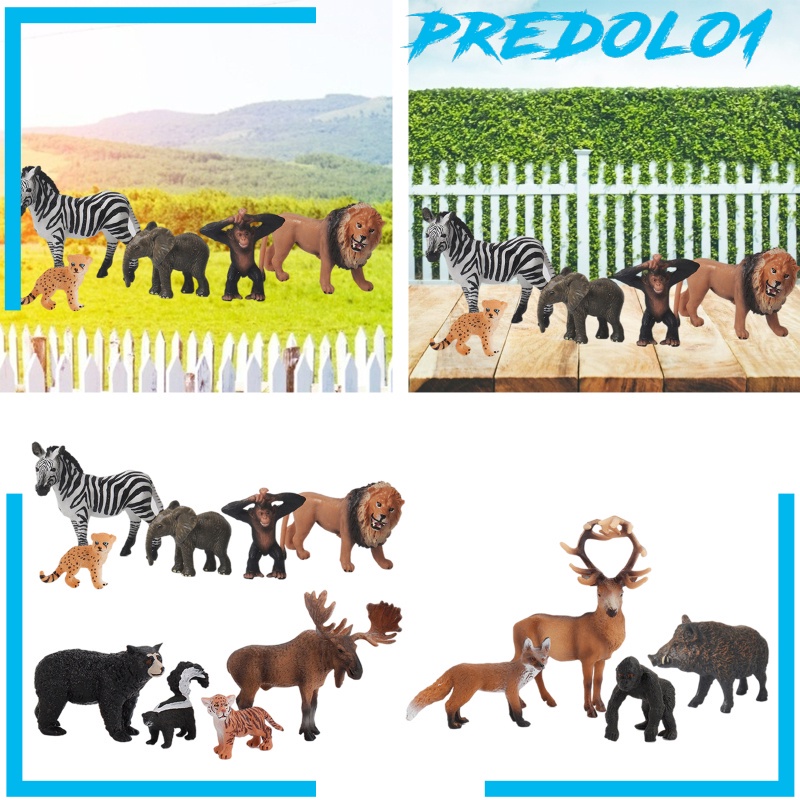 (Predolo1) Miniatur Zebra / Rubah Realistis Untuk Koleksi / Edukasi