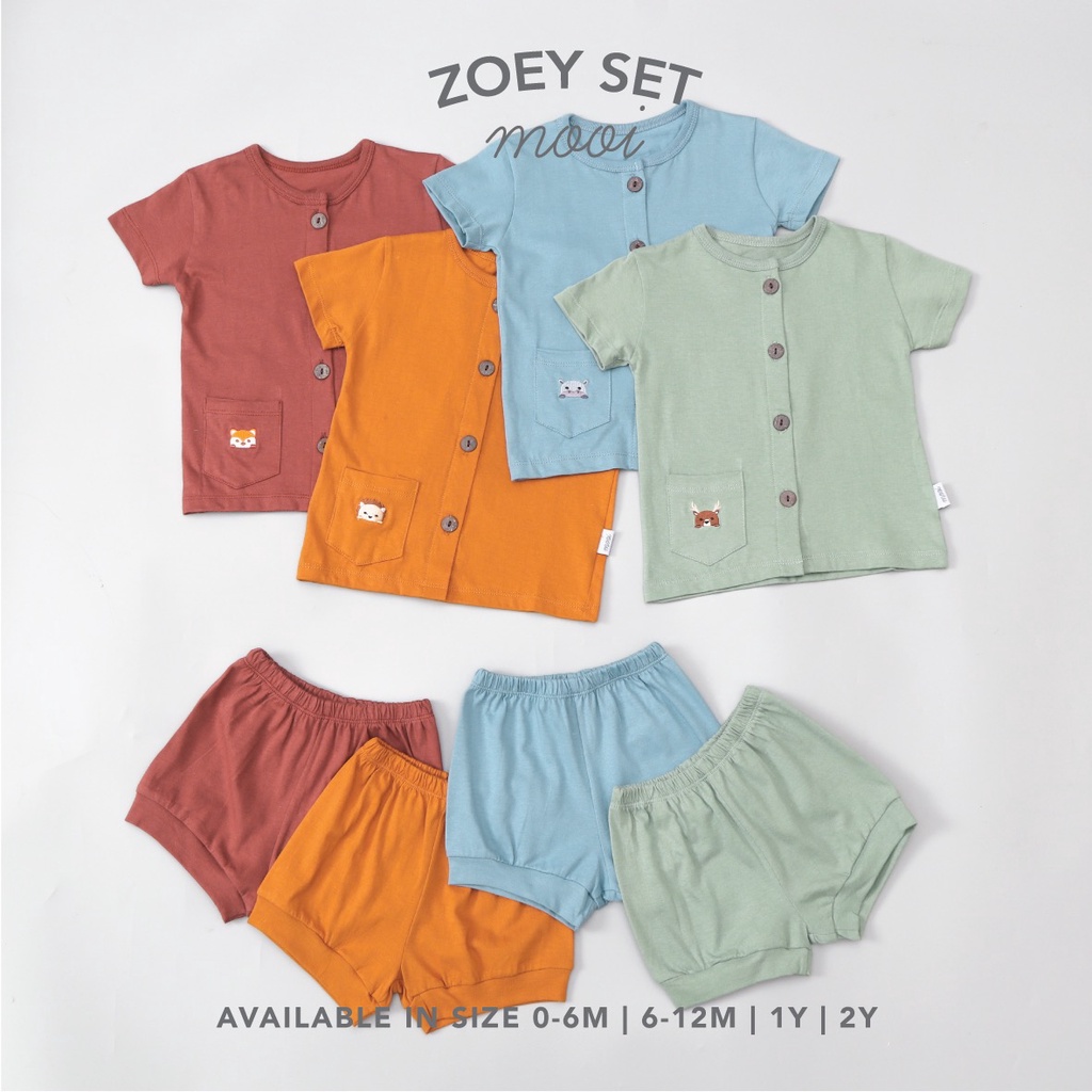 Mooi Zoey Button Set - Setelan Baby/Baby set