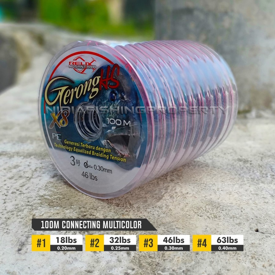 Senar Pancing PE Relix Nusantara Gerong 100m