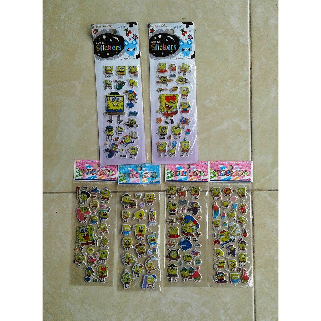 

Sticker Embos Karakter Nickelodeon Spongebob Squarepants