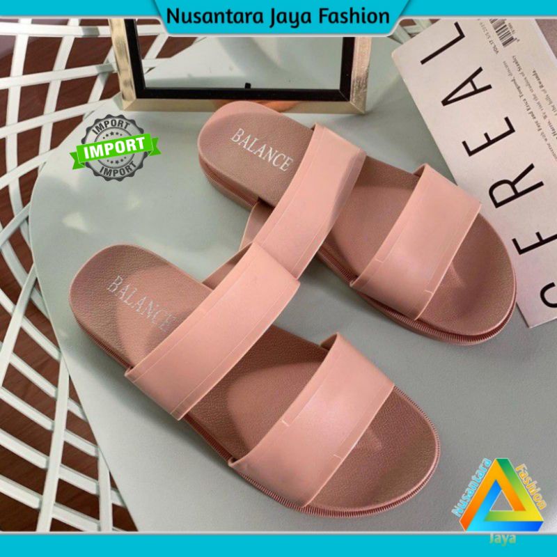 2.2 STOK TERBATAS Sandal Selop Wanita Ban 2 Birken Jelly Balance 0912