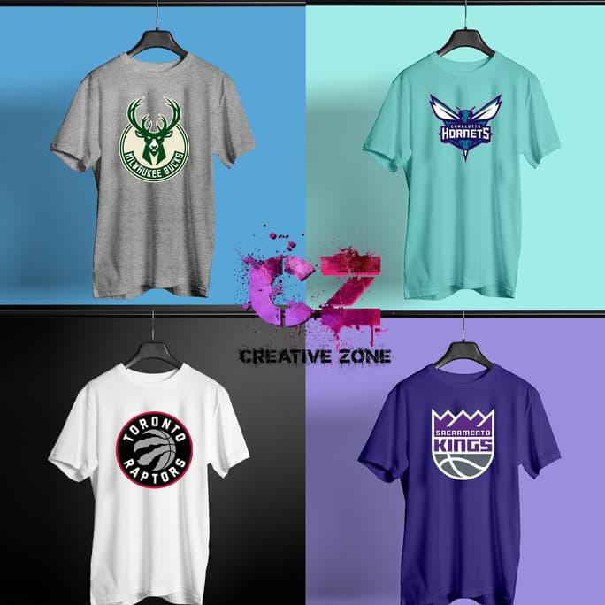 Sale Custom Kaos/Tshirt Nba Basket Ball Team Logo Dtg Printing