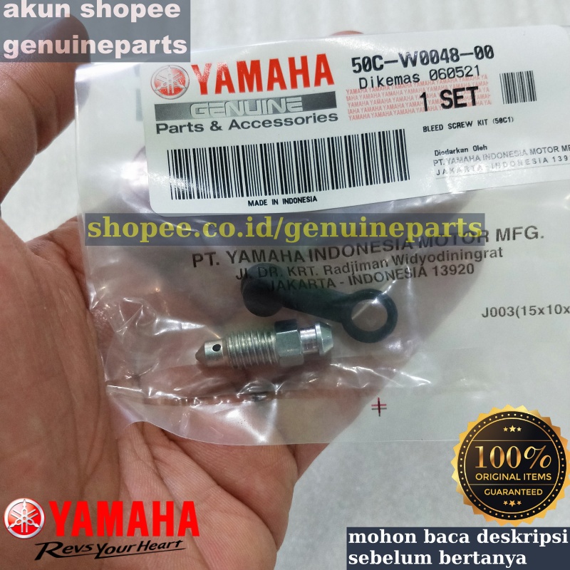 BAUT NEPEL PEMBUANGAN ANGIN KALIPER CAKRAM BELAKANG YAMAHA JUPITER MX KING 150. JUPITER MX135 NEW NJ