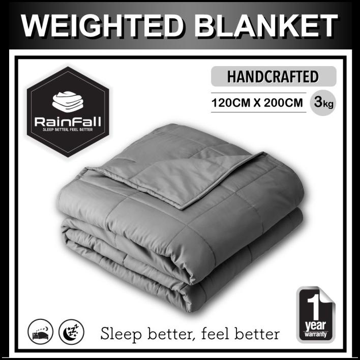 Rainfall 3 Kg Heavy Weighted Blanket Selimut Berat
