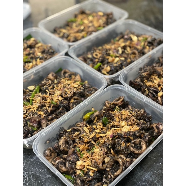 

Oseng Cumi Hitam Pedas 250g
