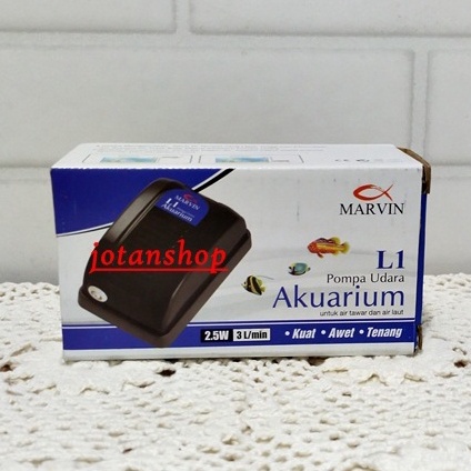 Marvin L1 Mesin pompa gelembung udara aerator Air pump lubang 1 aquarium aquascape