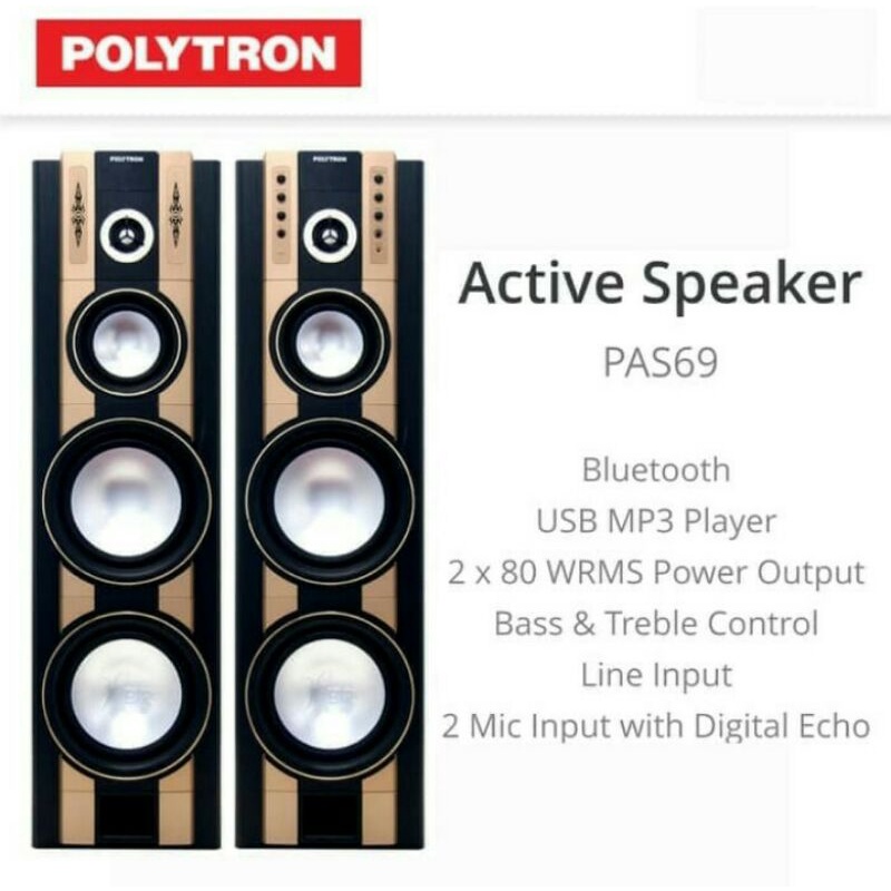 Polytron Speaker aktif pas 69 Bluetooth