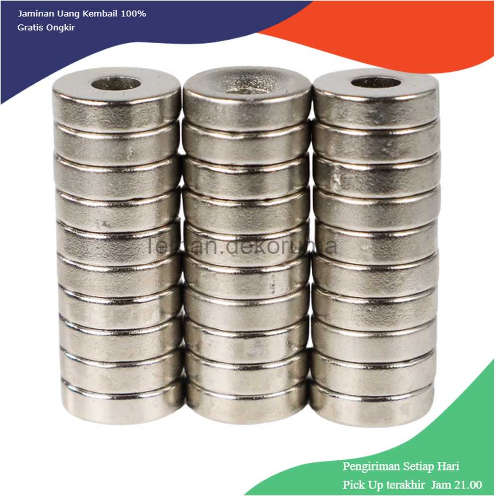 TD-AI Taffware Strong Neodymium Magnet NdFeB N35 10x3mm 30 PCS - D21