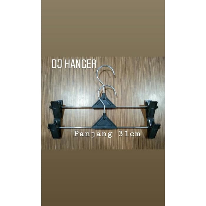 Hanger Jepit Besi 3mm (31cm) | Gantungan Celana dan Baju